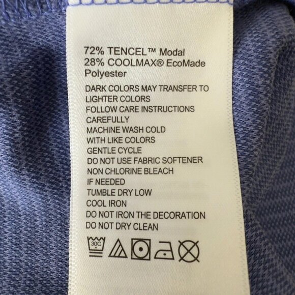 Tommy Bahama Big & Tall 3XLT Coastal Crest Long Sleeve Crew T-Shirt Ultramarine - Picture 8 of 10